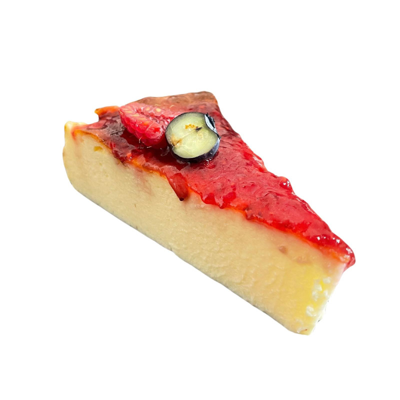 Cheesecake amb melmelada de fruits vermells