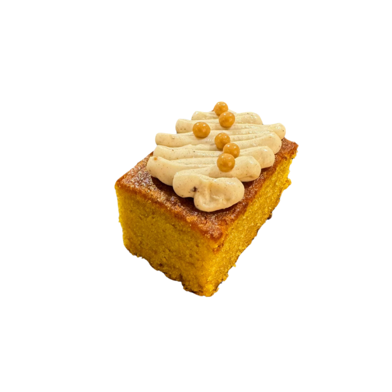 Bizcocho de calabaza asada con frosting de especias