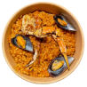 Arroz de cangrejo azul y mejillones